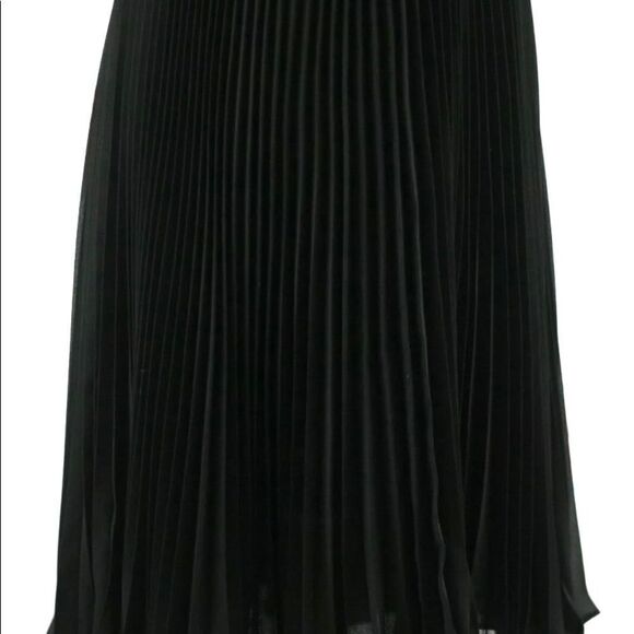 M&S Autograph Black Pleated Party Cocktail Dress Sz M - Picture 12 of 16